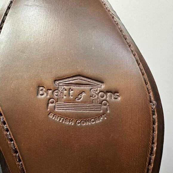 Brett & Sons NWOB Handmade Agustin Derby Chocolate Suede Shoes EU 41 US 8 - Picture 8 of 9